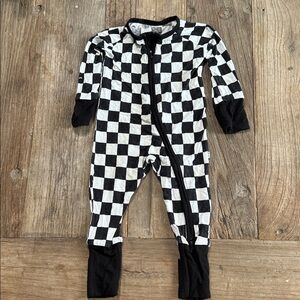 Little Sleepies Monochrome Baby Onesie